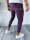 Pantaloni barbati casual regular fit violet B1556 21-4 / 18-4 E ~